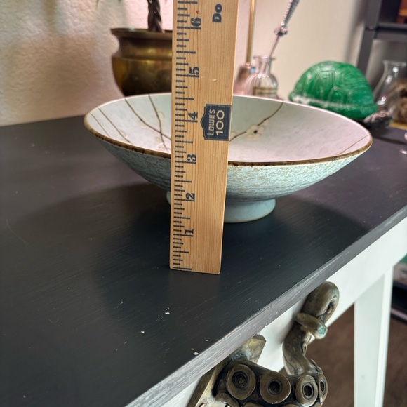 Japense Sakura Hand-Painted Cherry Blossom Ceramic Bowl Pale blue - Picture 4 of 8